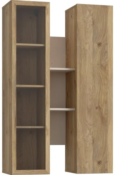 Nástenná polica INAR dub/béžová