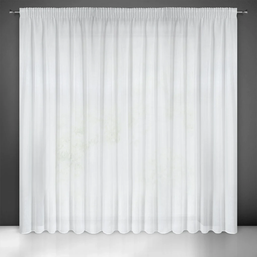 ZÁCLONA NA PÁSKE VIOLA 400X250 CM BIELA
