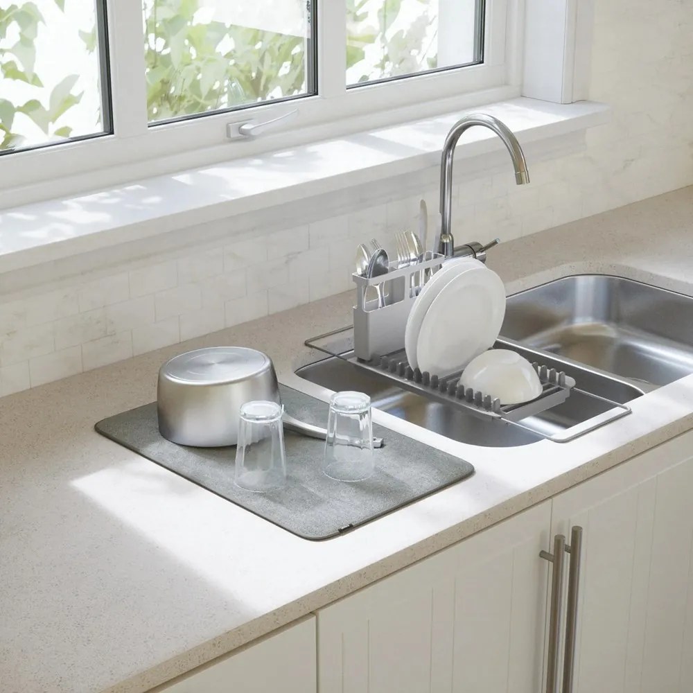 Umbra Odkvapkávač riadu UDRY OVER THE SINK sivý