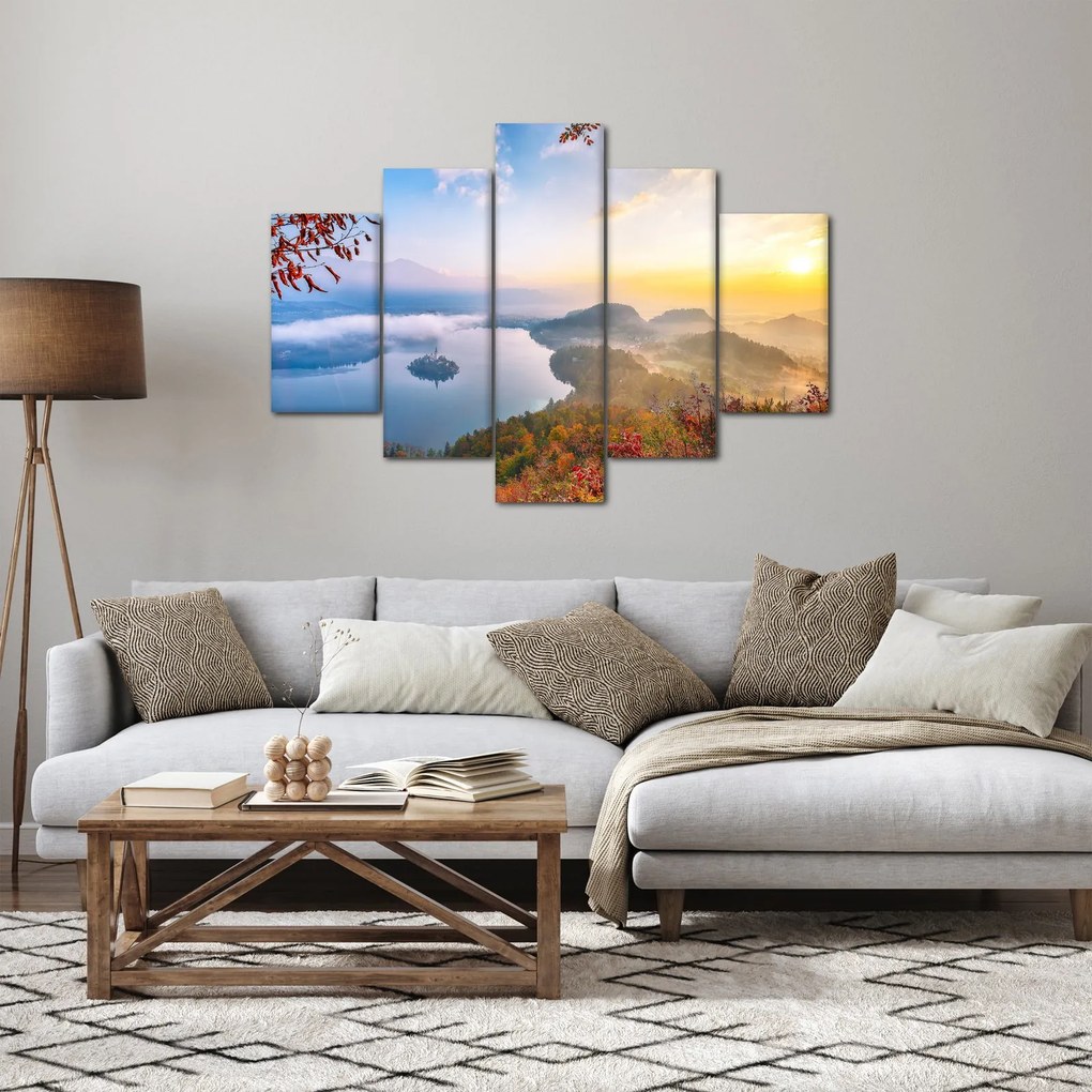 Obraz - Bledské jazero (150x105 cm)