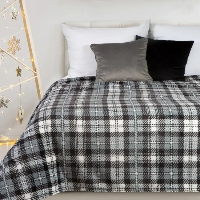 Deka SANTA 03 biela / grafitová