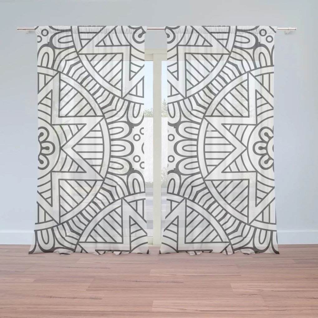 Sablio Záclony Hviezdy mehendi: 2ks 150x250cm