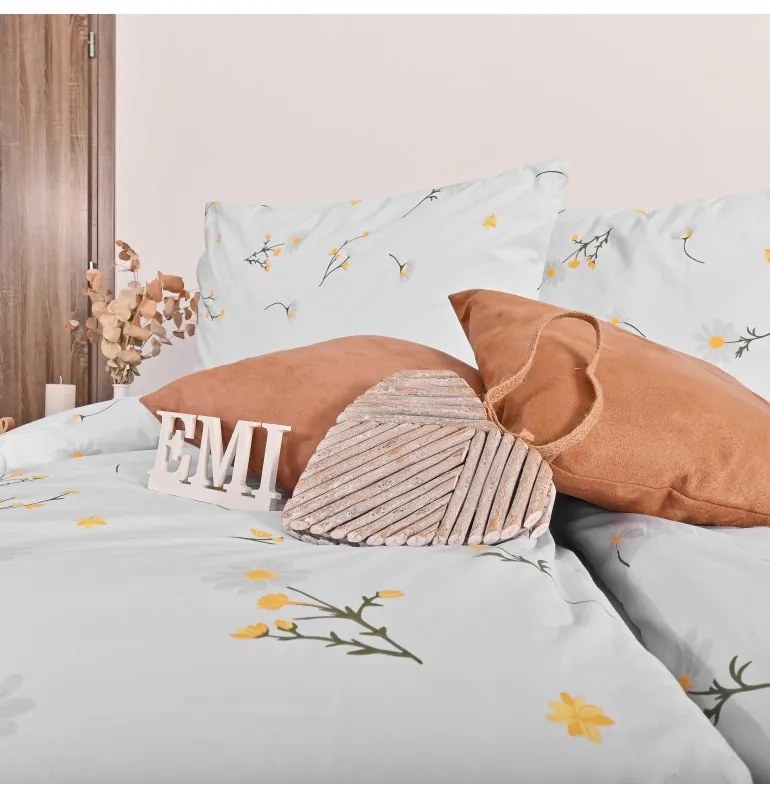 Obliečky bavlnené Sedmokrásky EMI, Štandardný set jednolôžko obsahuje 1x 140x200 + 1x 70x90