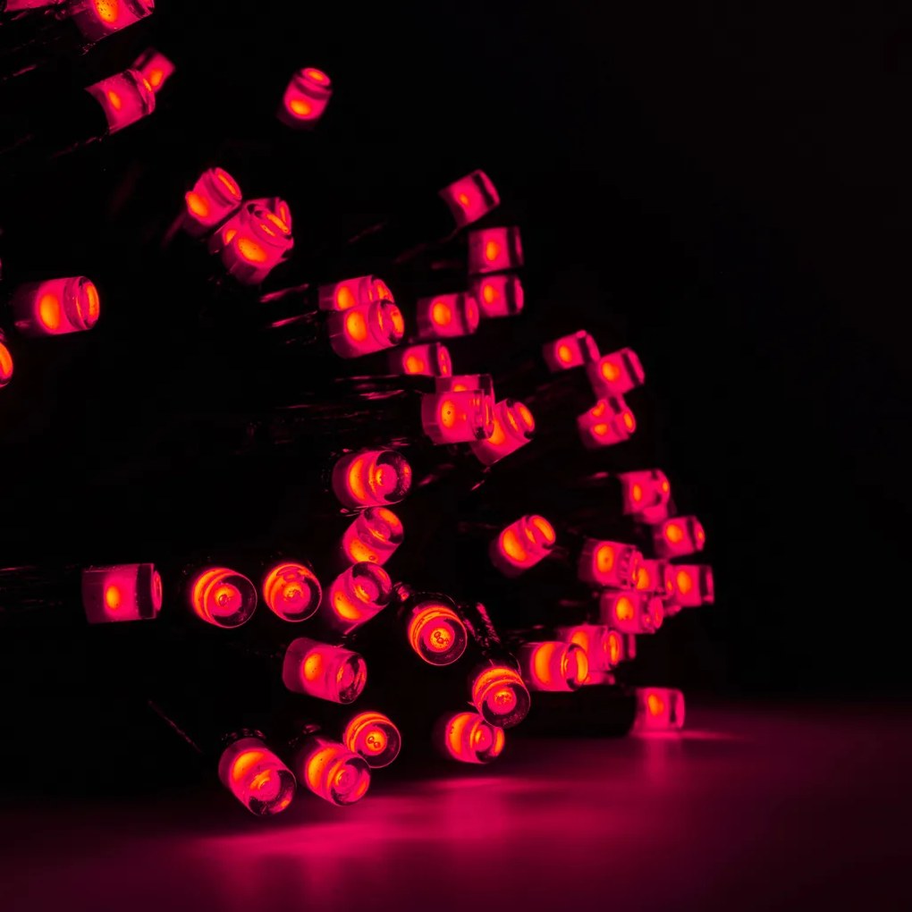 DECOLED Svetelný reťazec RGB 20 m, 200 diód