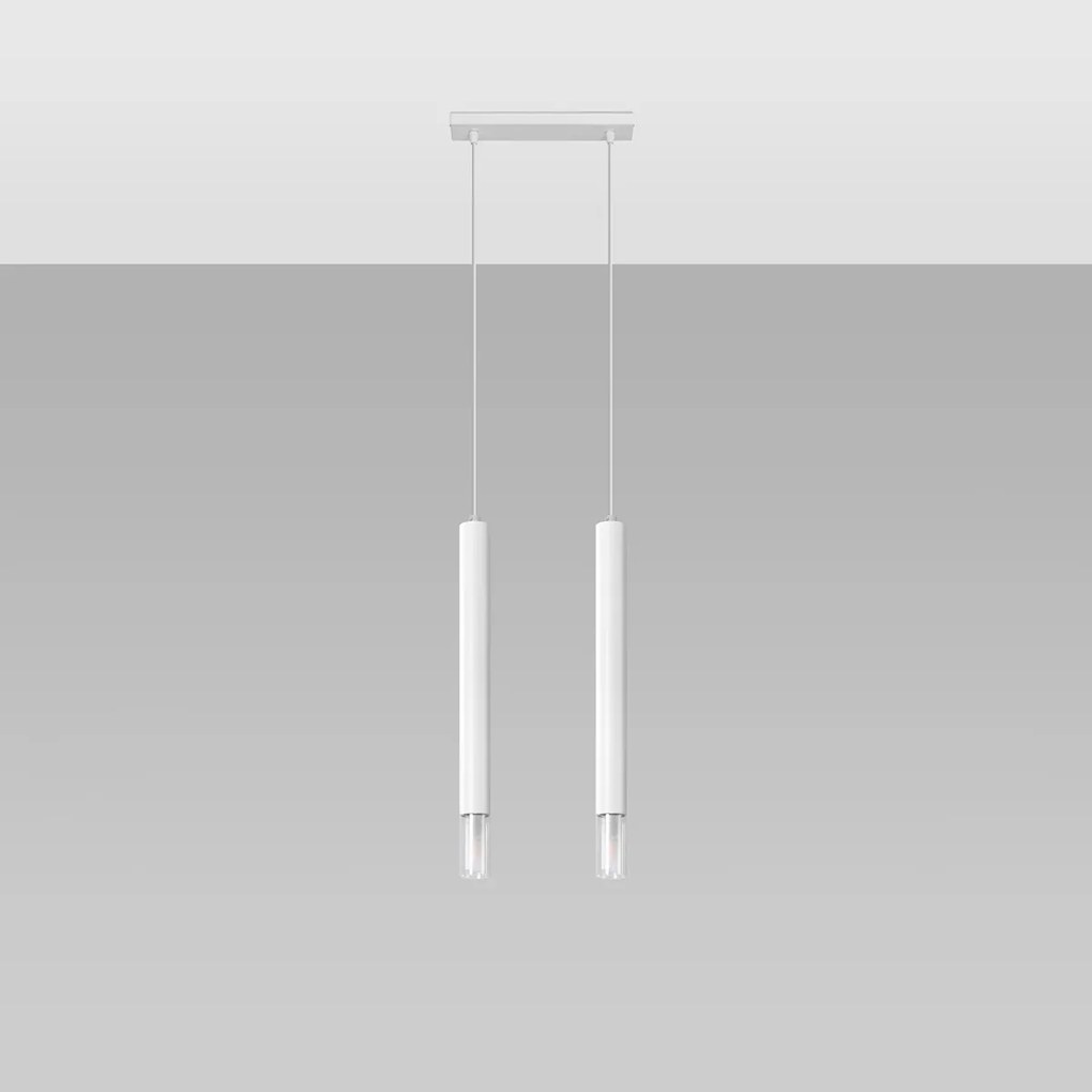 Sollux Lighting Závesné svietidlo WEZYR 2 biele