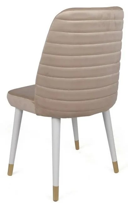 Súprava jedálenských stoličiek Hugo Cream and White, 2 ks