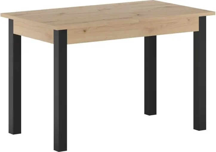 Vintino Jedálenský stôl ZENOX 120-160cm × 70 cm – dub artisan / čierna
