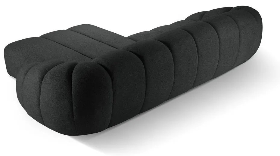 Čierna rohová pohovka (pravý roh) Diana – Micadoni