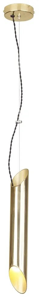 Závesné svietidlo Libra, 1x zlaté kovové tienidlo, g