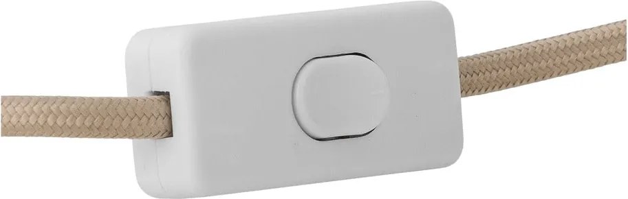 Biela stolová lampa s textilným tienidlom (výška 30 cm) Emmie – Bloomingville