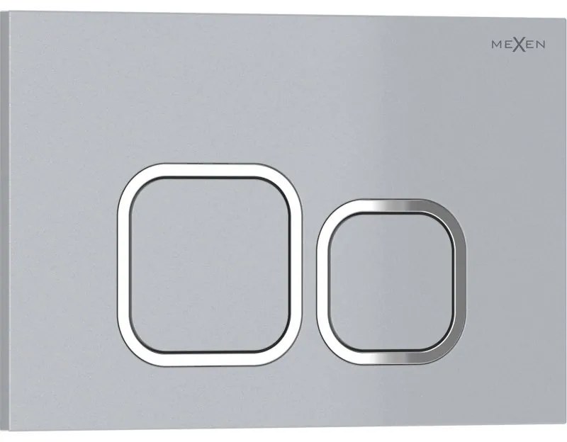 Mexen Tex 03, tlačidlo na splachovanie, matný chróm, 6103-04
