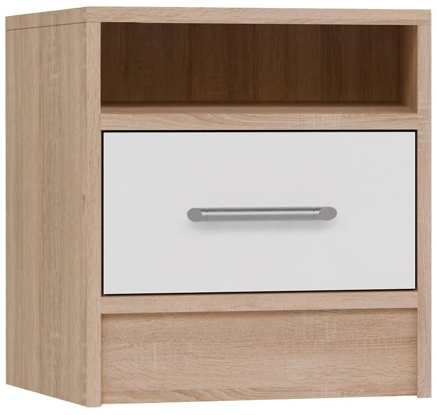 Nočný stolík Smart SR7 dub sonoma/biela
