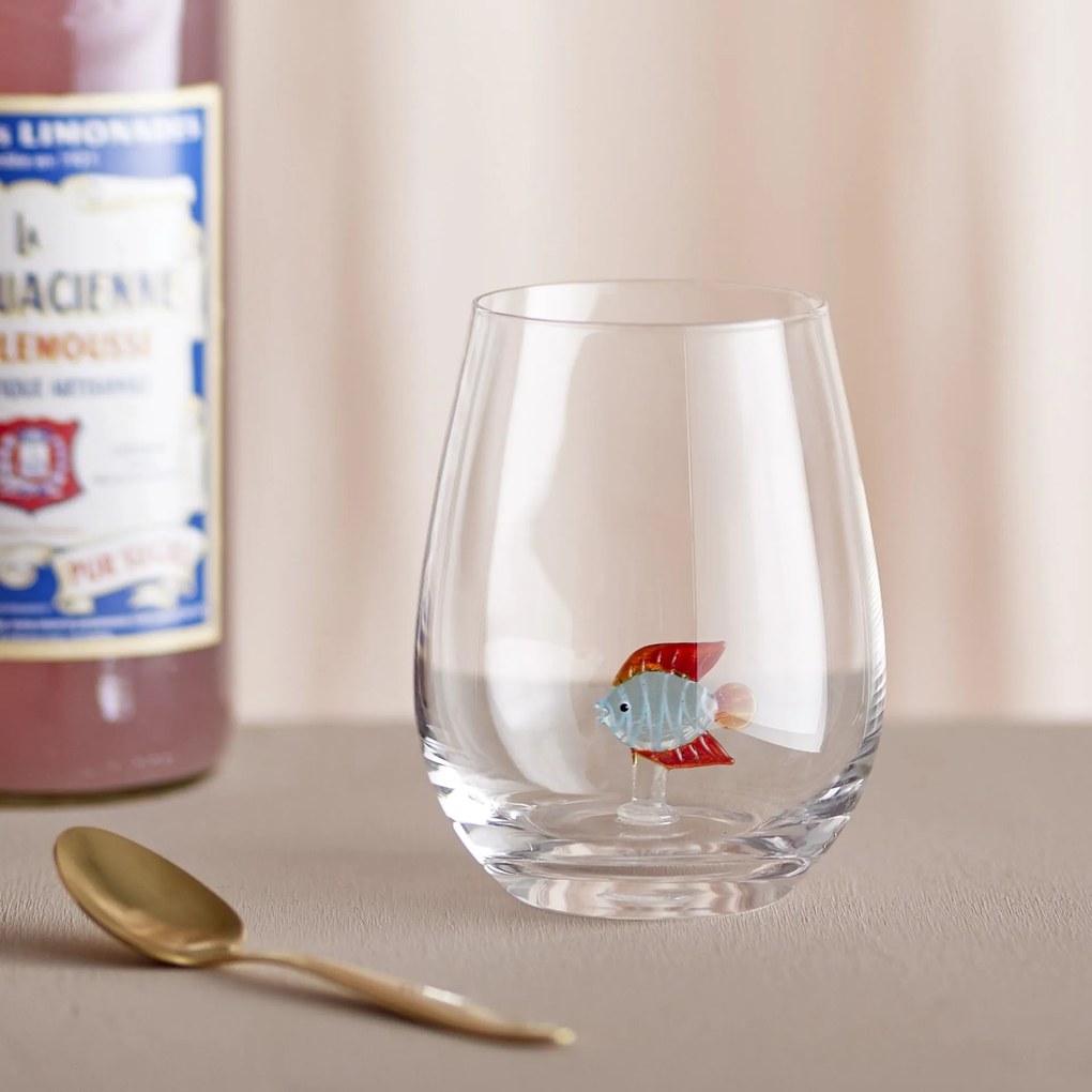 Bloomingville Pohár na vodu Misa Fish 560 ml