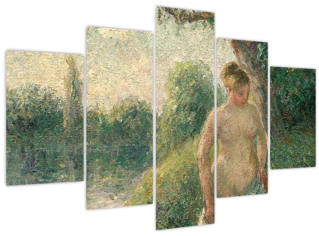Obraz - Camille Pissarro, The Bather, reprodukcia (150x105 cm)