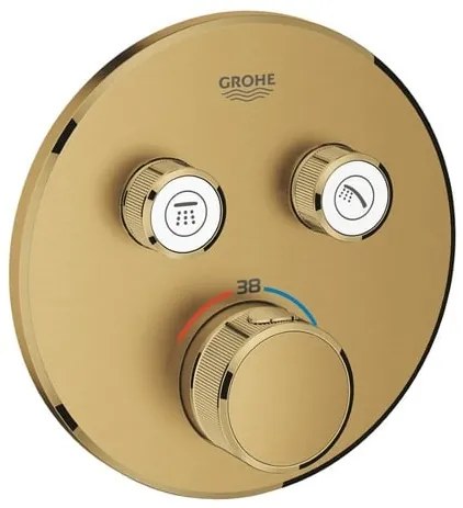 Sprchová a vaňová batéria Grohe Grohtherm SmartControl bez podomietkového telesa kartáčovaný Cool Sunrise 29119GN0