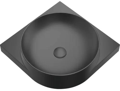Umývadlo RAVAK Yard keramika čierna 450 x 450 x 125 mm XJX0D045000