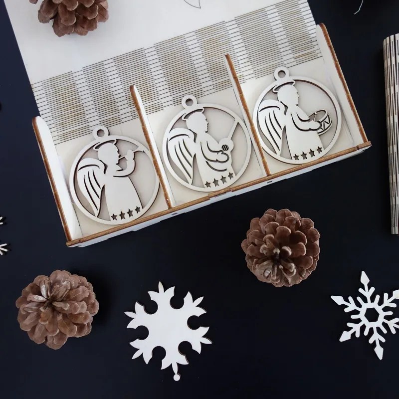 Vianočné ozdoby z dreva a plastu, Vianočné dekorácie drevené , drevené doplnky PR0103-Christmas decorati HEU-