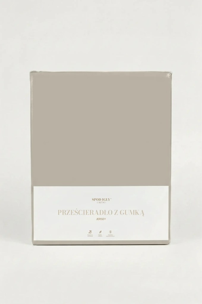 Plachta s gumičkou JERSEY taupe 180 g/m² Rozmer: 90x200x30 cm