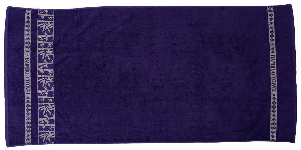 Bambusový uterák BAMBOO 50x90 cm fialový, 70% bambusové vlákno | 30% bavlna