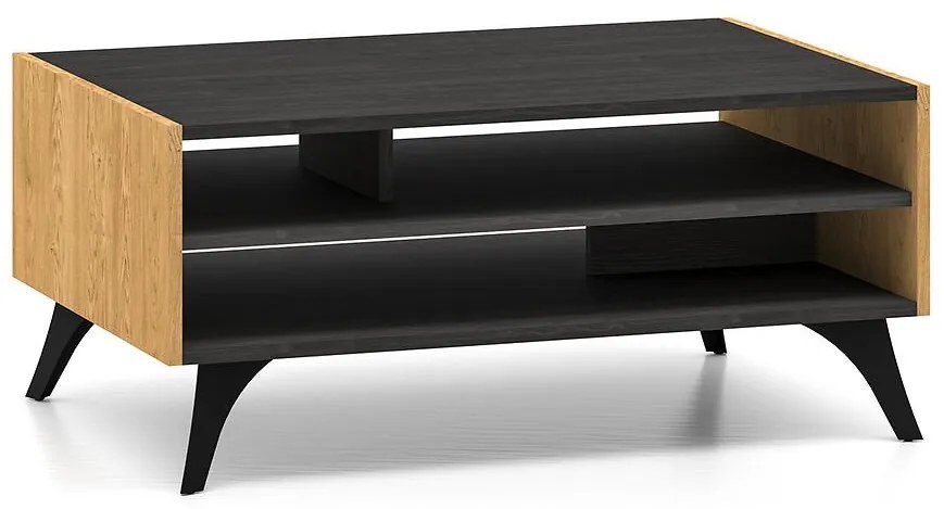 Konferenčný stolík Toscania 07 Dub  Dune/jaseň čierny