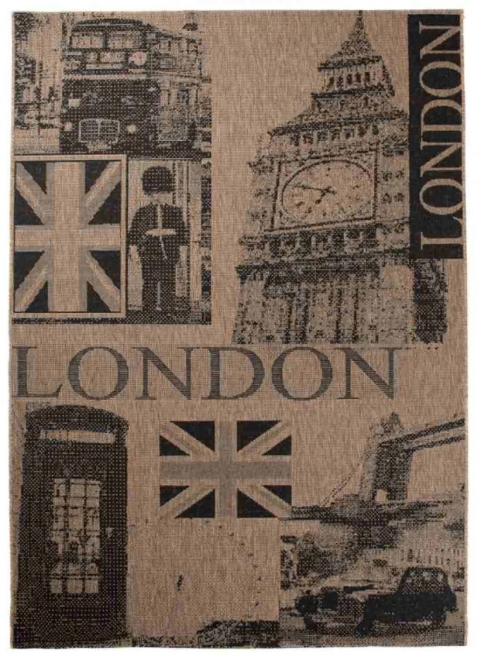 Kusový koberec Londýn hnedý, Velikosti 80x150cm