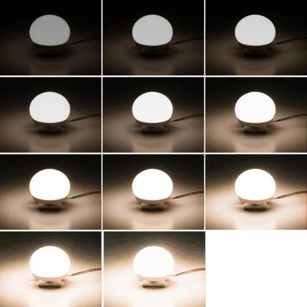 Izoxis 18910 LED svetlá na zrkadlo k toaletnému stolíku 10 ks