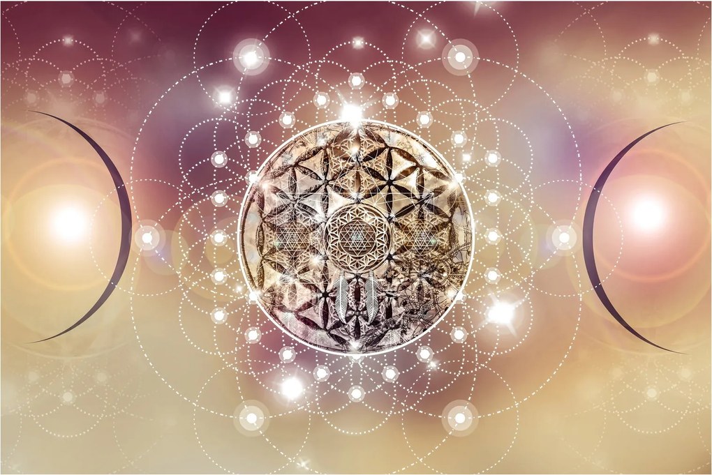 Obraz - Mandala s elementmi (90x60 cm)