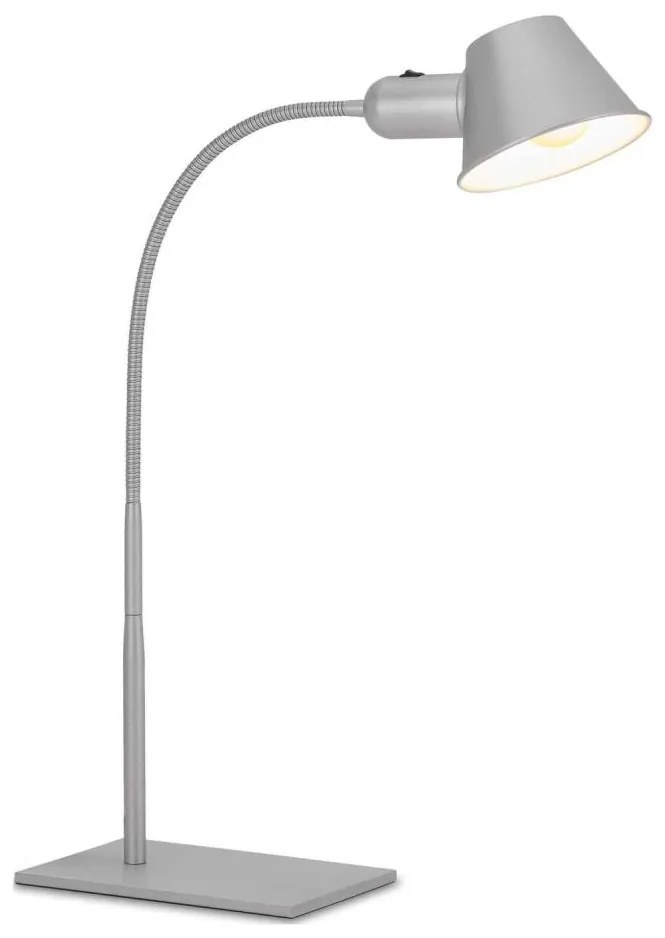 Brilo - Stolová lampa 1xE27/10W/230V matný chróm