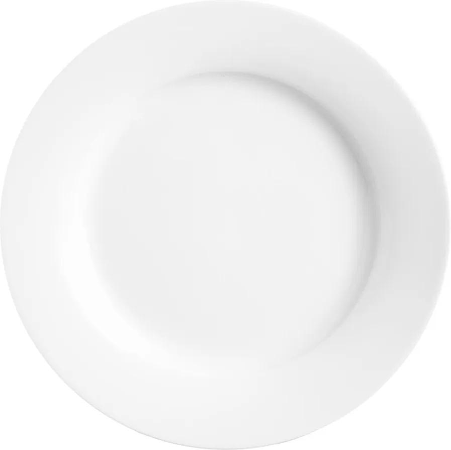 Biely tanier z porcelánu Price & Kensington Simplicity, Ø 27 cm