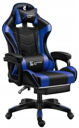 Sammer Herná stolička k pc v modrej farbe FG-02-modrá