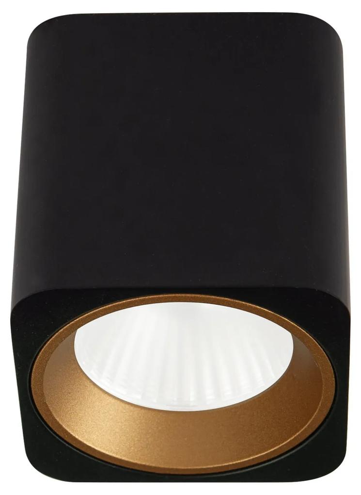 TUB | Štvorcová stropná lampa Farba: Čierna
