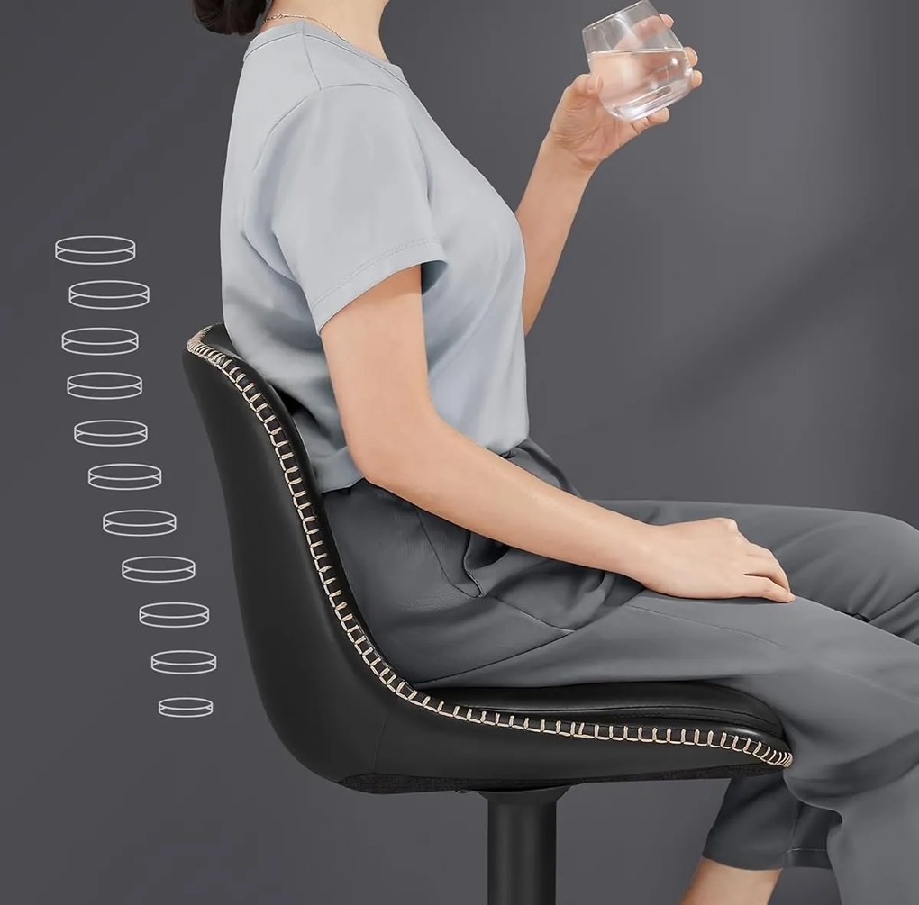 Sada 2 ks barových stoličiek Vasagle Morja čierna