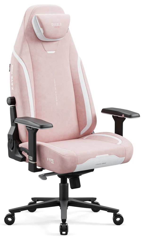 Herné kreslo Normal Size v čierno-ružovej farbe: Diablo X-Eye Prime Akira Pink