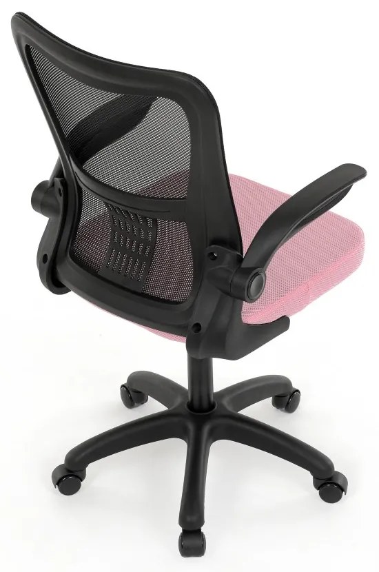 Detská pracovná stolička LUMO II — sieťovina, viac farieb Ružová