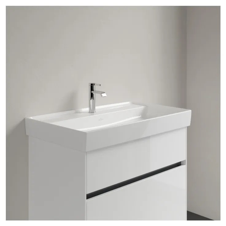 Villeroy & Boch COLLARO - Umývadlo na skrinku 800x470x160 mm, bez prepadu, biela Alpin CeramicPlus, 4A3381R1