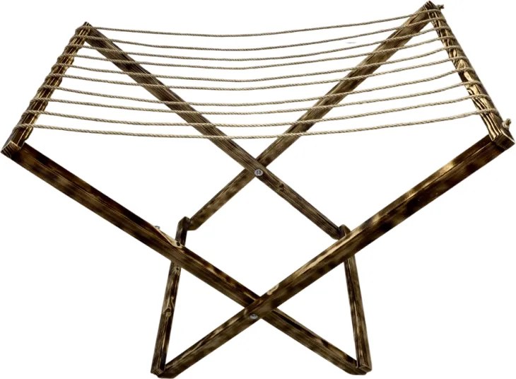 Malý drevený sušiak na bielizeň - tmavý, rozkladací, praktický sušiak na prádlo - štýlova domácnosť, dizajnový sušiak