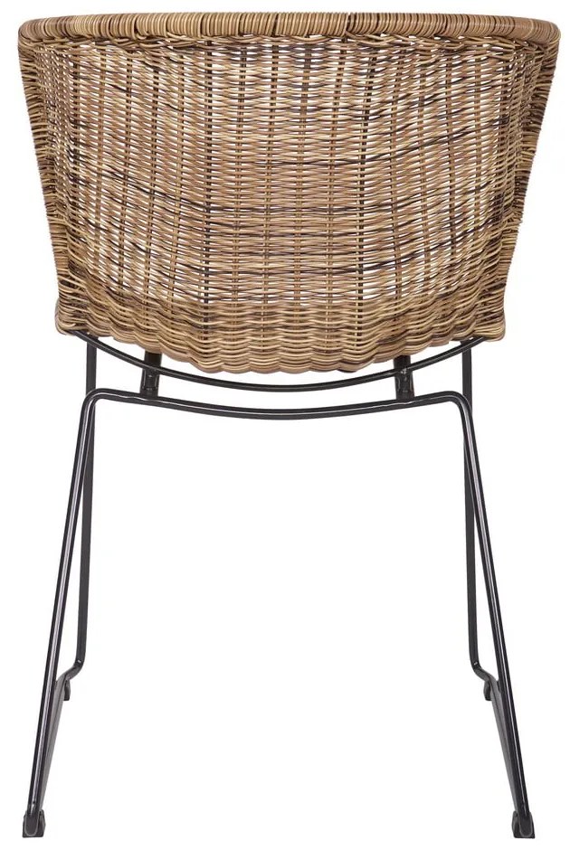 Z umelého ratanu záhradné stoličky v súprave 2 ks v prírodnej farbe Wings – WOOOD