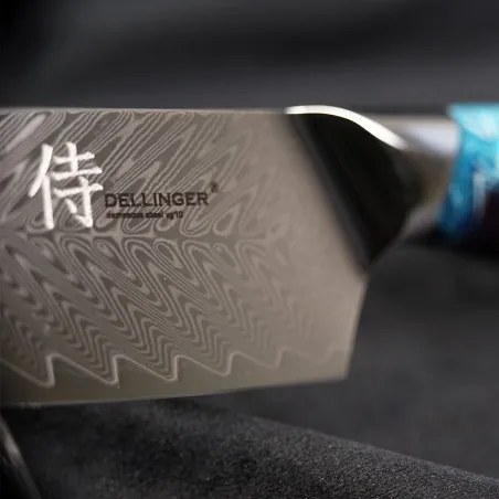 DELLINGER nůž Santoku Blue 170 mm Resin Future