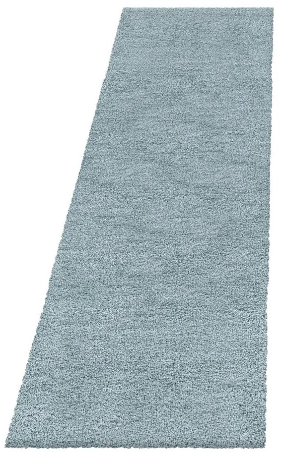 Modrý behúň 80x250 cm Fluffy – Ayyildiz Carpets