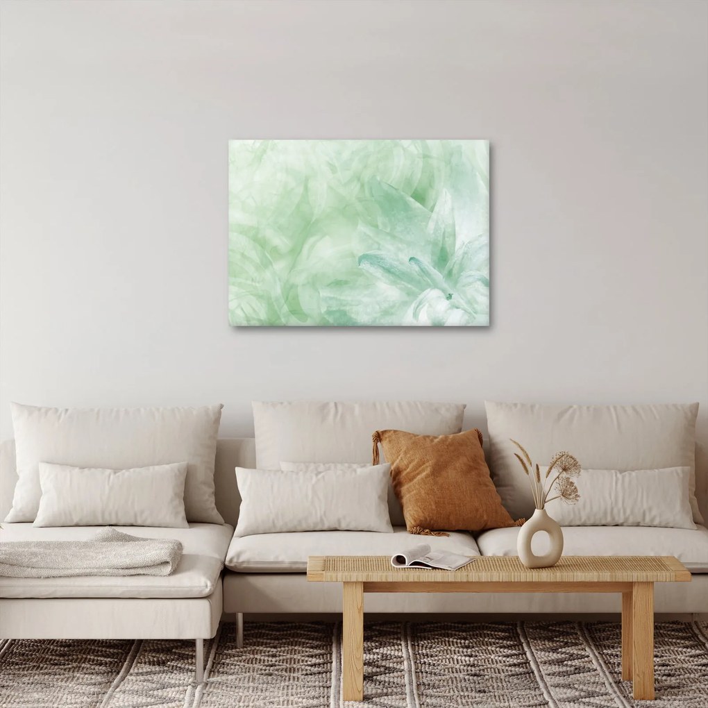 Obraz - Zelený kvet (70x50 cm)