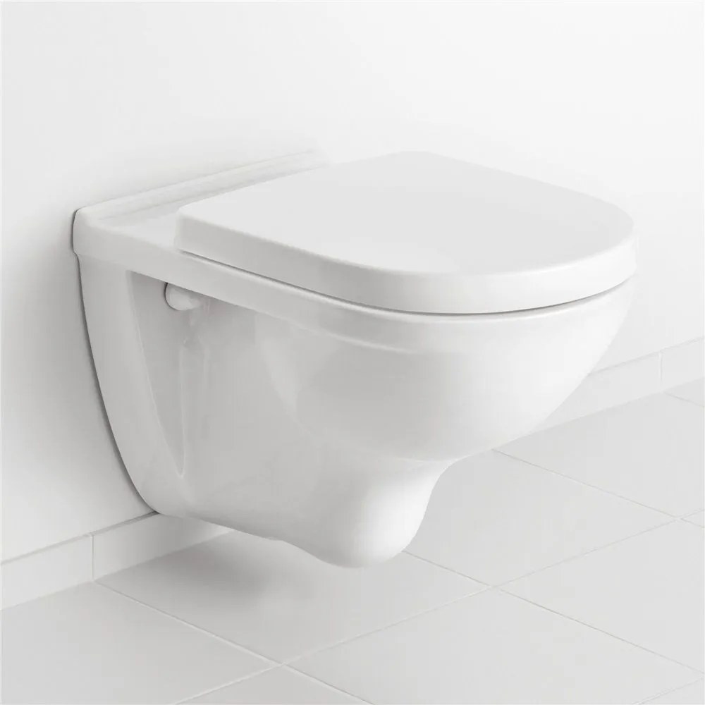 VILLEROY &amp; BOCH O.novo závesné WC s hlbokým splachovaním, 360 x 560 mm, biela alpská, s povrchom CeramicPlus, 566010R1
