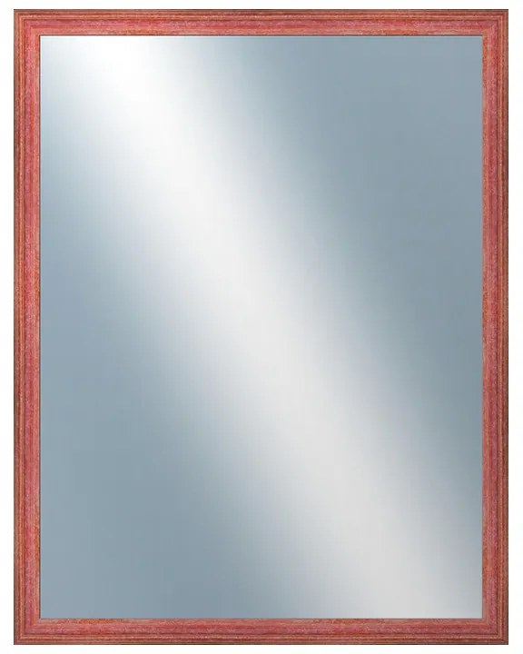 DANTIK - Zrkadlo v rámu, rozmer s rámom 70x90 cm z lišty LYON červená (2707)