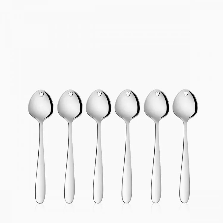 Sola - Zmrzlinové lyžičky so srdiečkom 6ks set - Love Cutlery