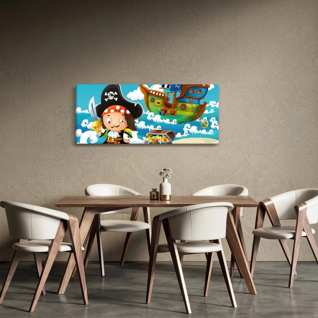 Obraz - Pirátsky poklad (120x50 cm)