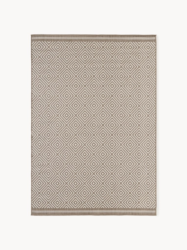 Obojstranný koberec's diamantovým vzorom do interiéru/exteriéru Reddy