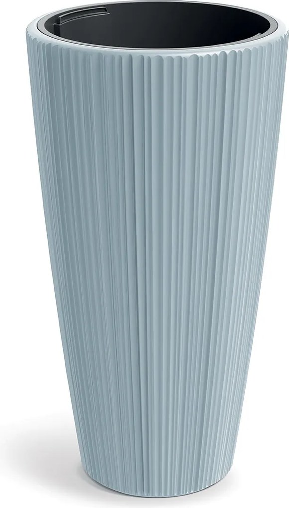 Plastový kvetináč OROS 39 cm svetlosivý matný