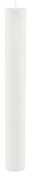 Biela dlhá sviečka Ego Dekor Cylinder Pure, doba horenia 30 h