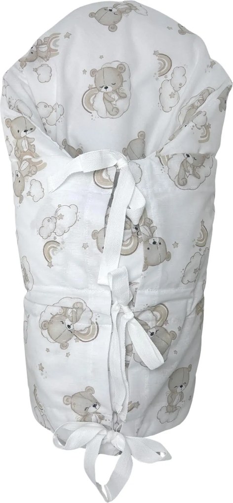 INTERMEDIC SK Obliečka na zavinovačku Teddy 73x73 cm – bavlnená zavinovačka s motívom medvedíkov