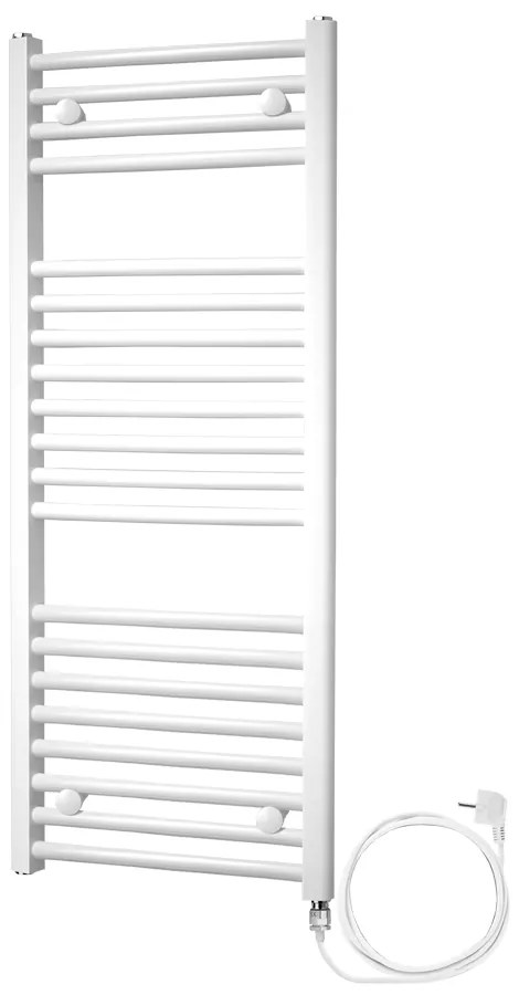 Mereo Mereo, Vykurovací rebrík rovný, 450x1690 mm, 700 W, biely, elektrický, MER-MT03E