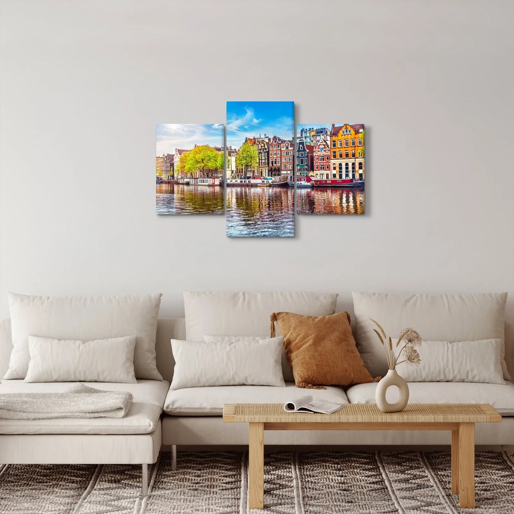 Obraz - Tancujúce domy, Amsterdam (90x60 cm)